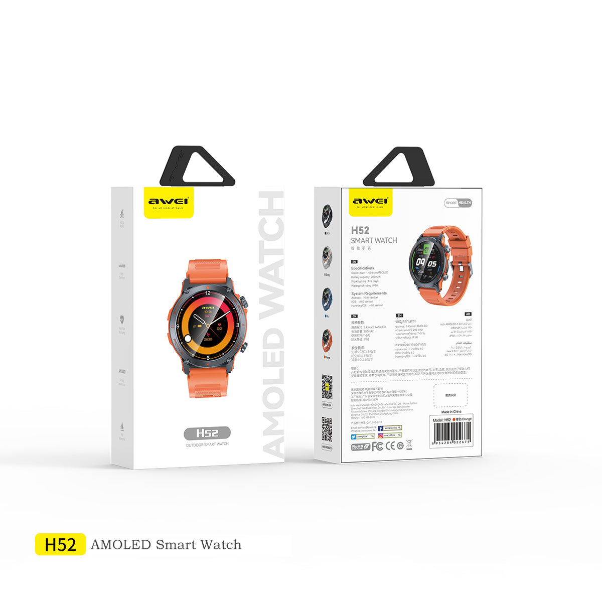 AWEI H52 Magnetic Smart Watch