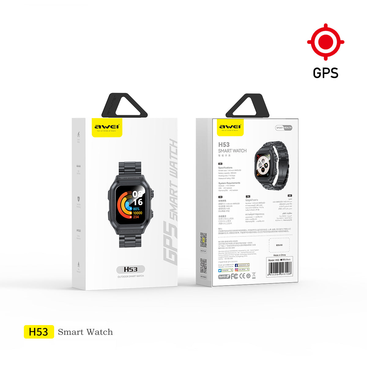 Awei H53 GPS Sports Smart Watch